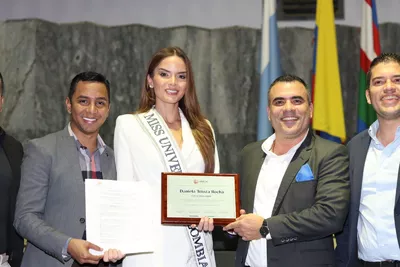 Con mensaje de salud mental, Miss Universe Colombia 2024 recibió exaltación del Concejo